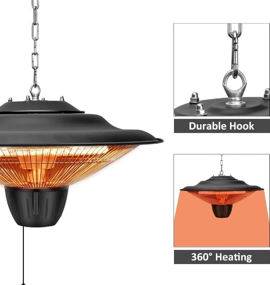 Modern infrared bathroom heater
