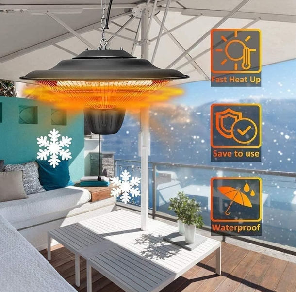 High ceiling infrared heater