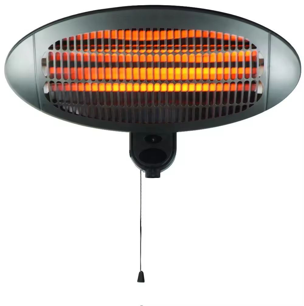 High ceiling factory radiator